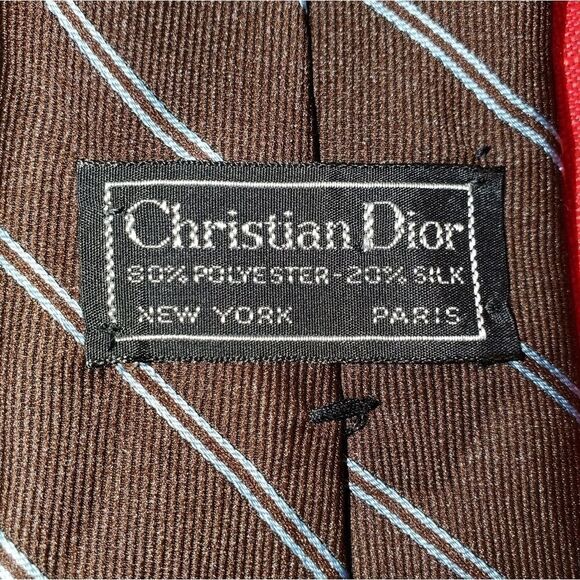 VINTAGE CHRISTIAN DIOR  Skinny neck Tie - Picture 2 of 9